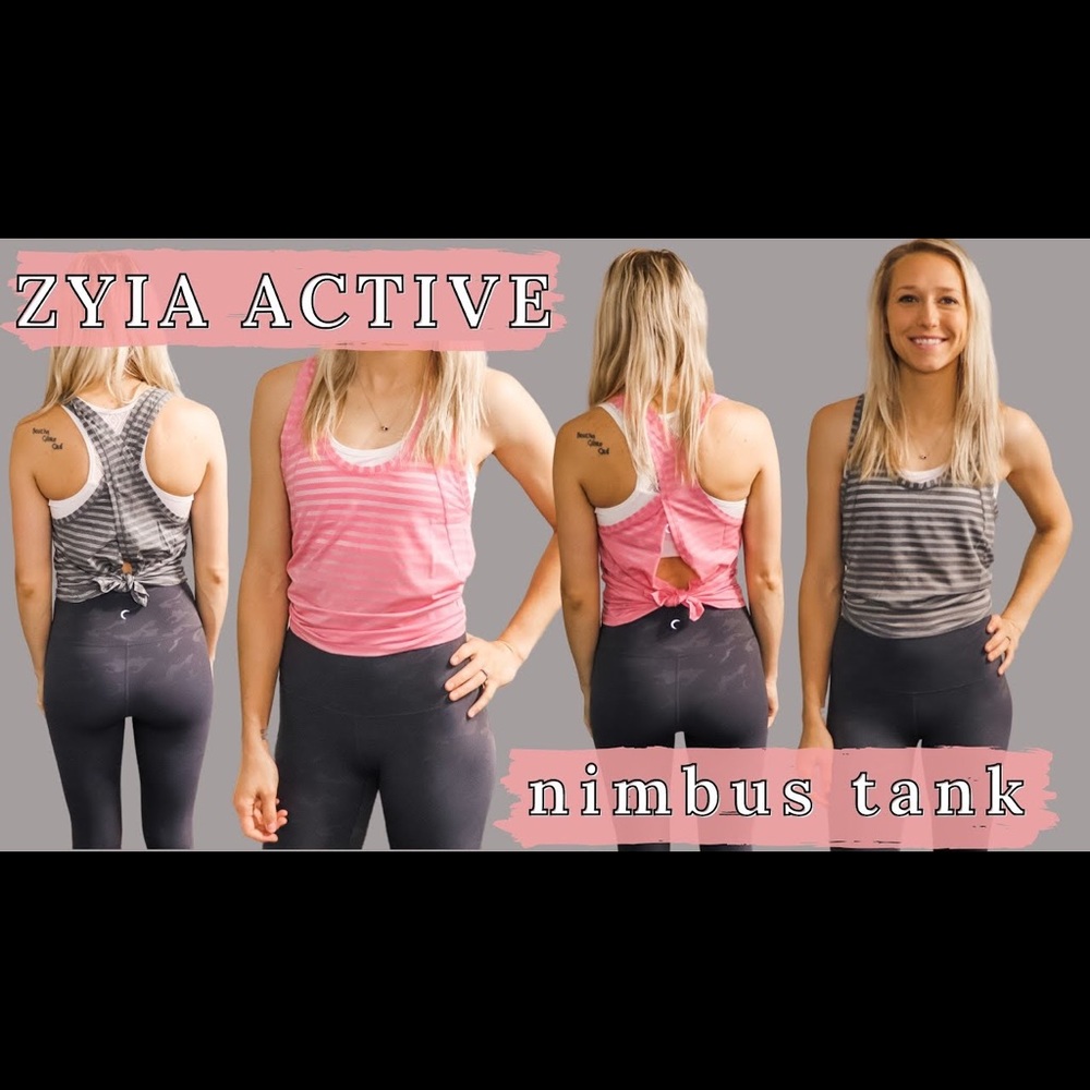 🔥BNWT - Zyia - Bundled Nimbus Tank Pink & Grey